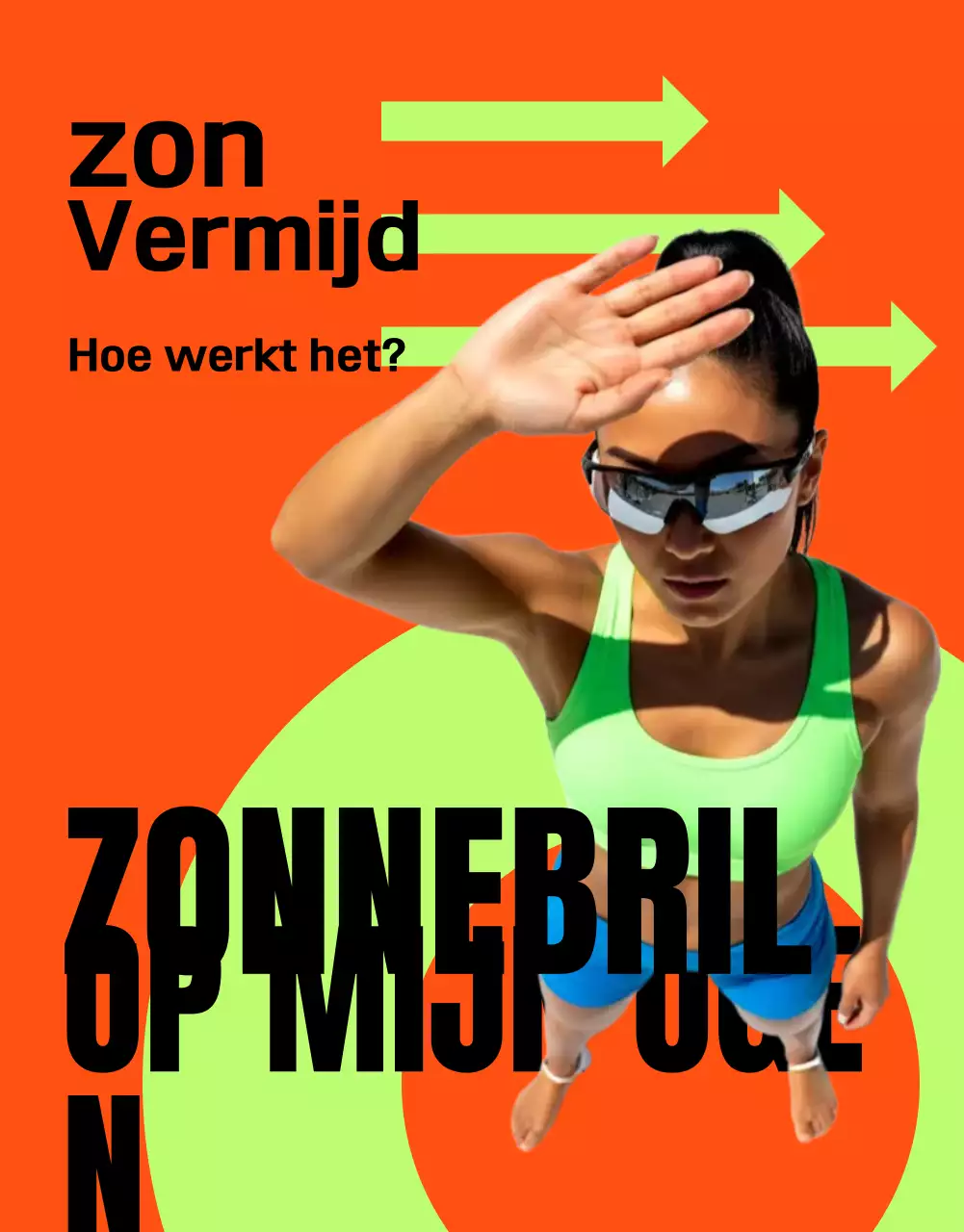 Oranje moderne zomerreclame