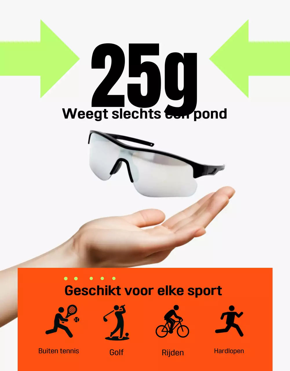 Oranje moderne zomerreclame