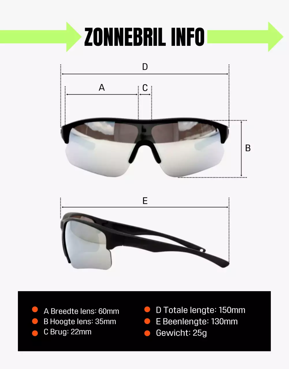 Oranje moderne zomerreclame