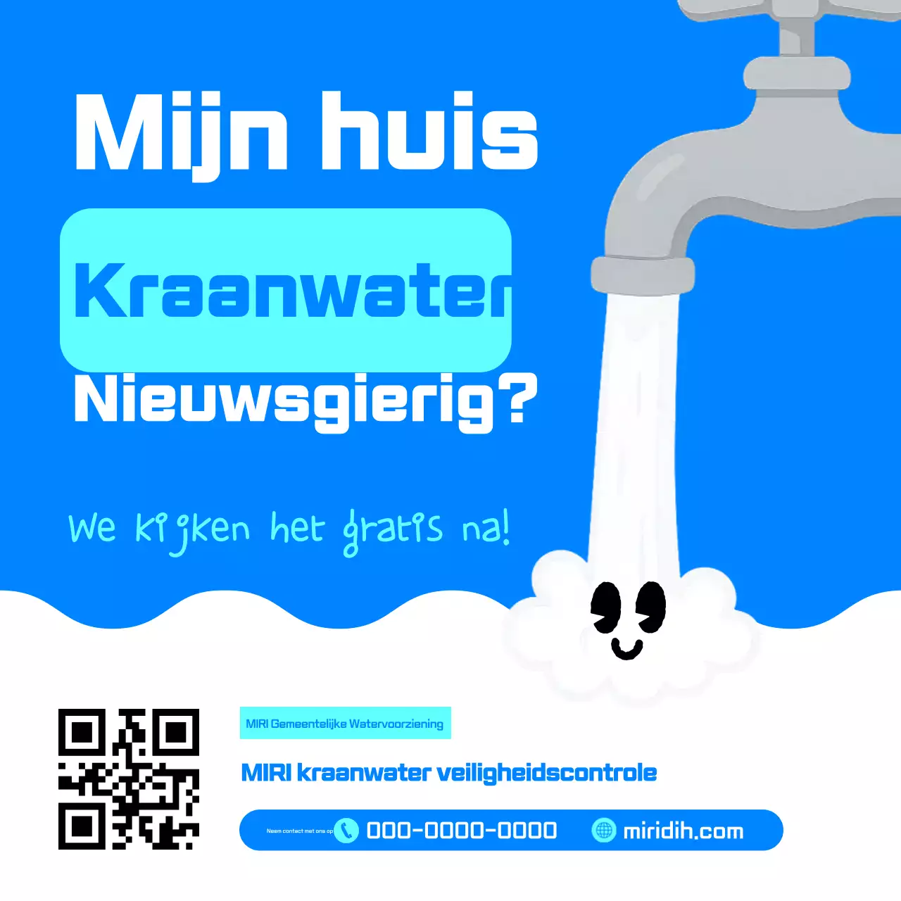 Blauwe gids voor schoon kraanwater