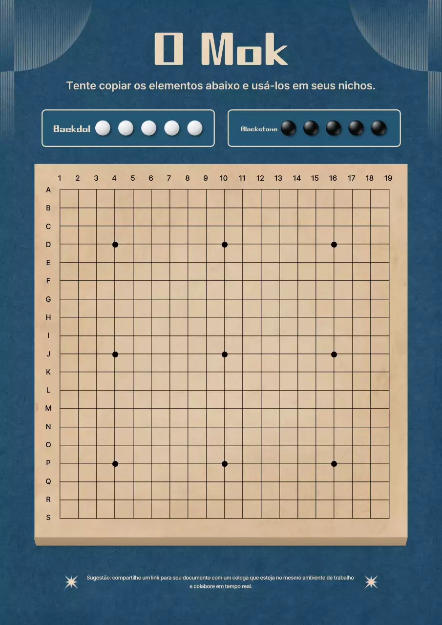 Guia do Jogo de Tabuleiro Blue Gomoku