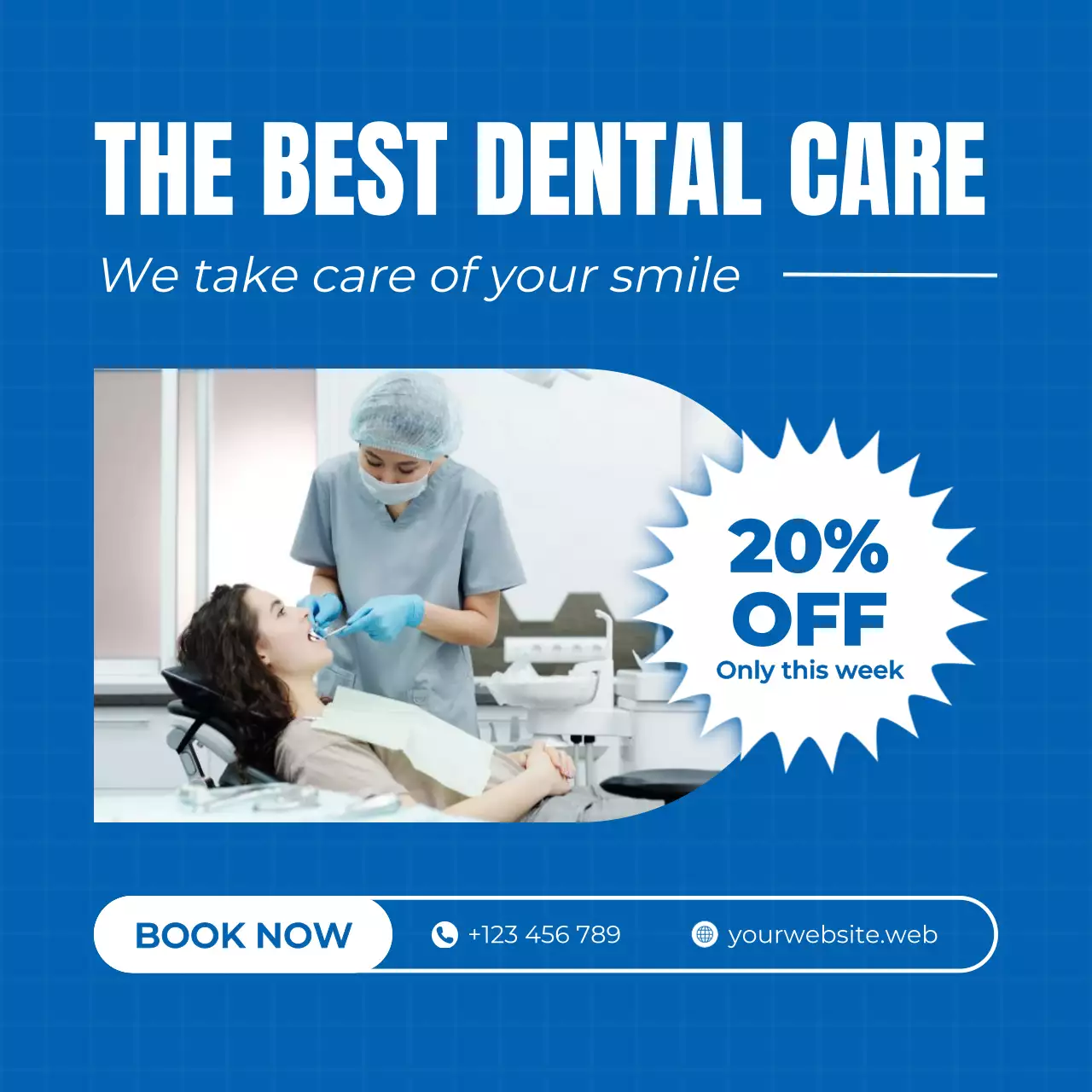 파랑 모던 의료 광고