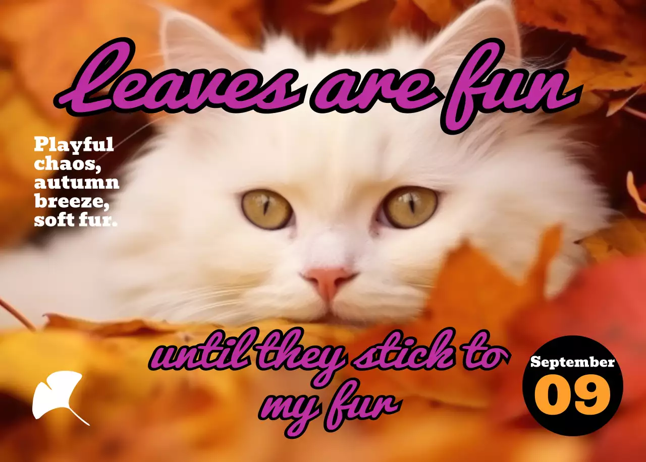 핑크 키치 고양이 캘린더