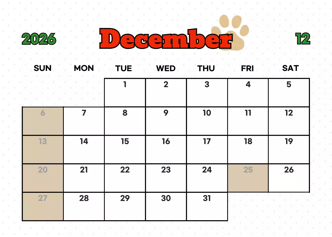 핑크 키치 고양이 캘린더