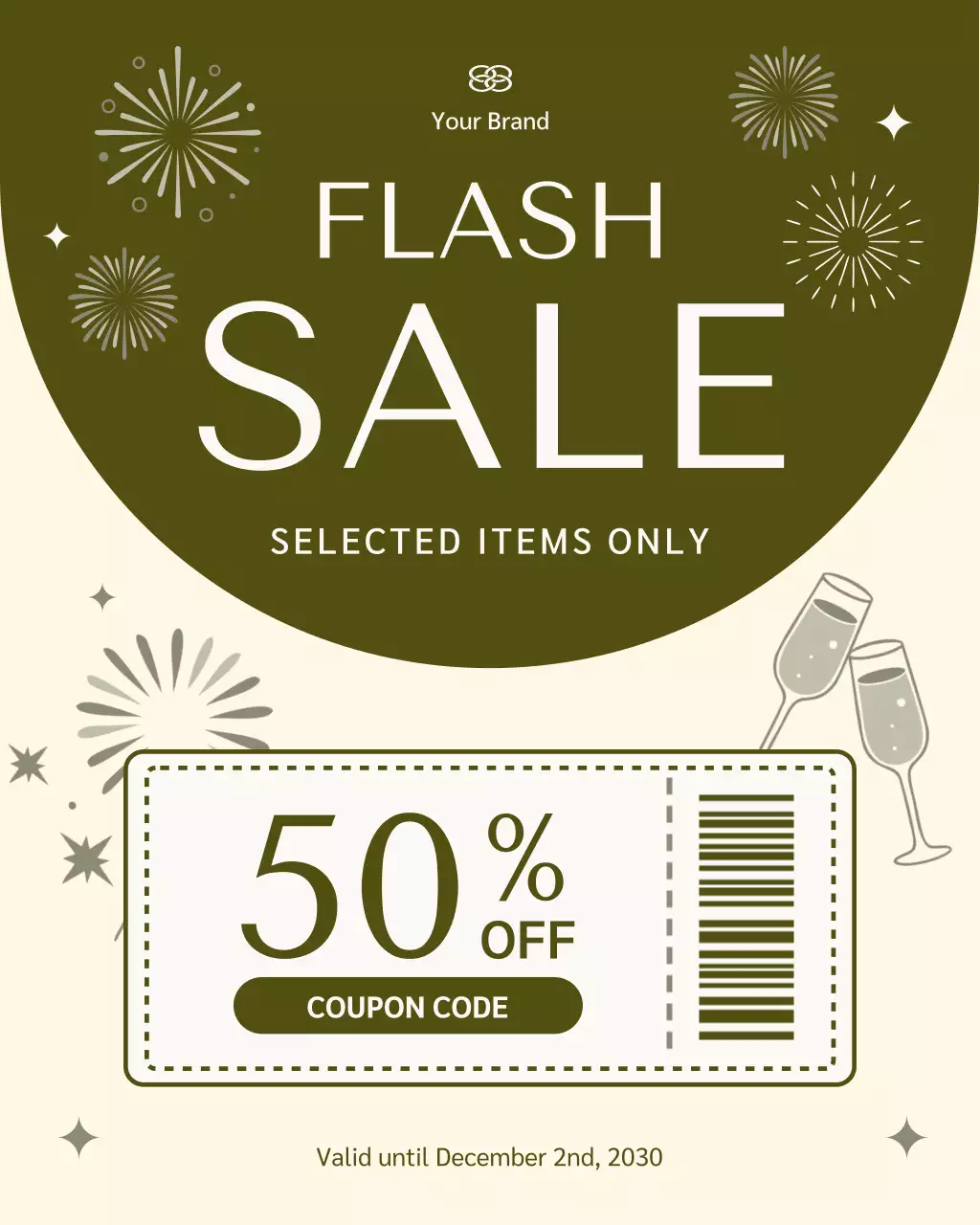 Olive Modern Sale Promotion Instagram Post