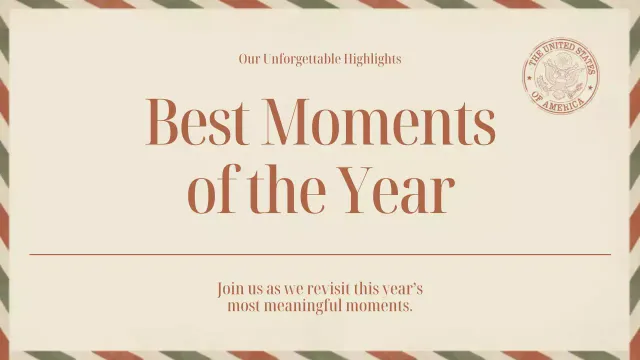 Beige Vintage Moments Announcement