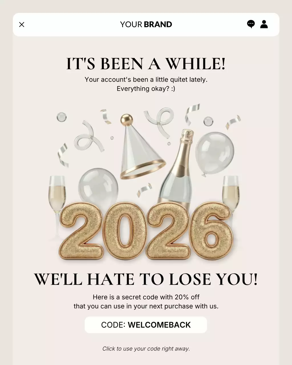 Gold Modern Elegant Discount Promotion