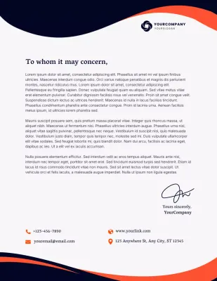 해군 전문 비즈니스 편지지