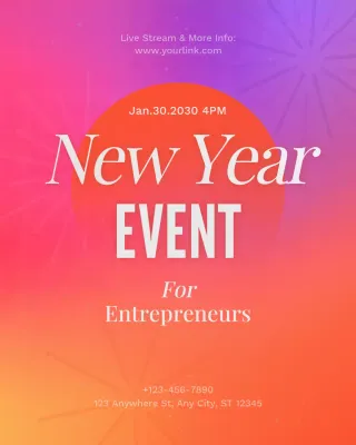 Rainbow Modern Entrepreneur Live Event Instagram Vertical