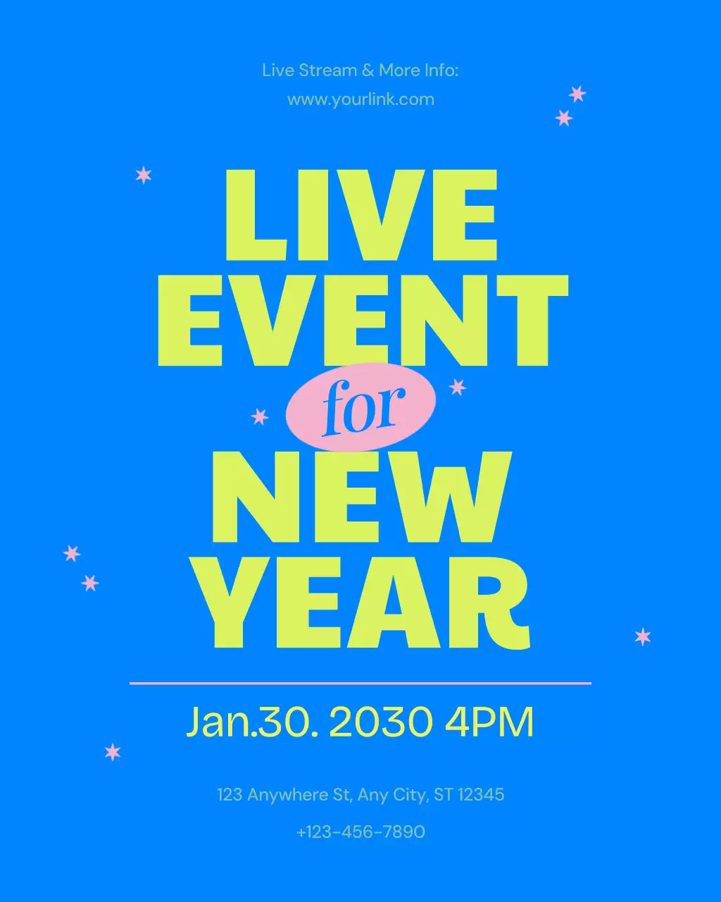 Pink Retro Entrepreneur Live Event Announcement Instagram Vertical