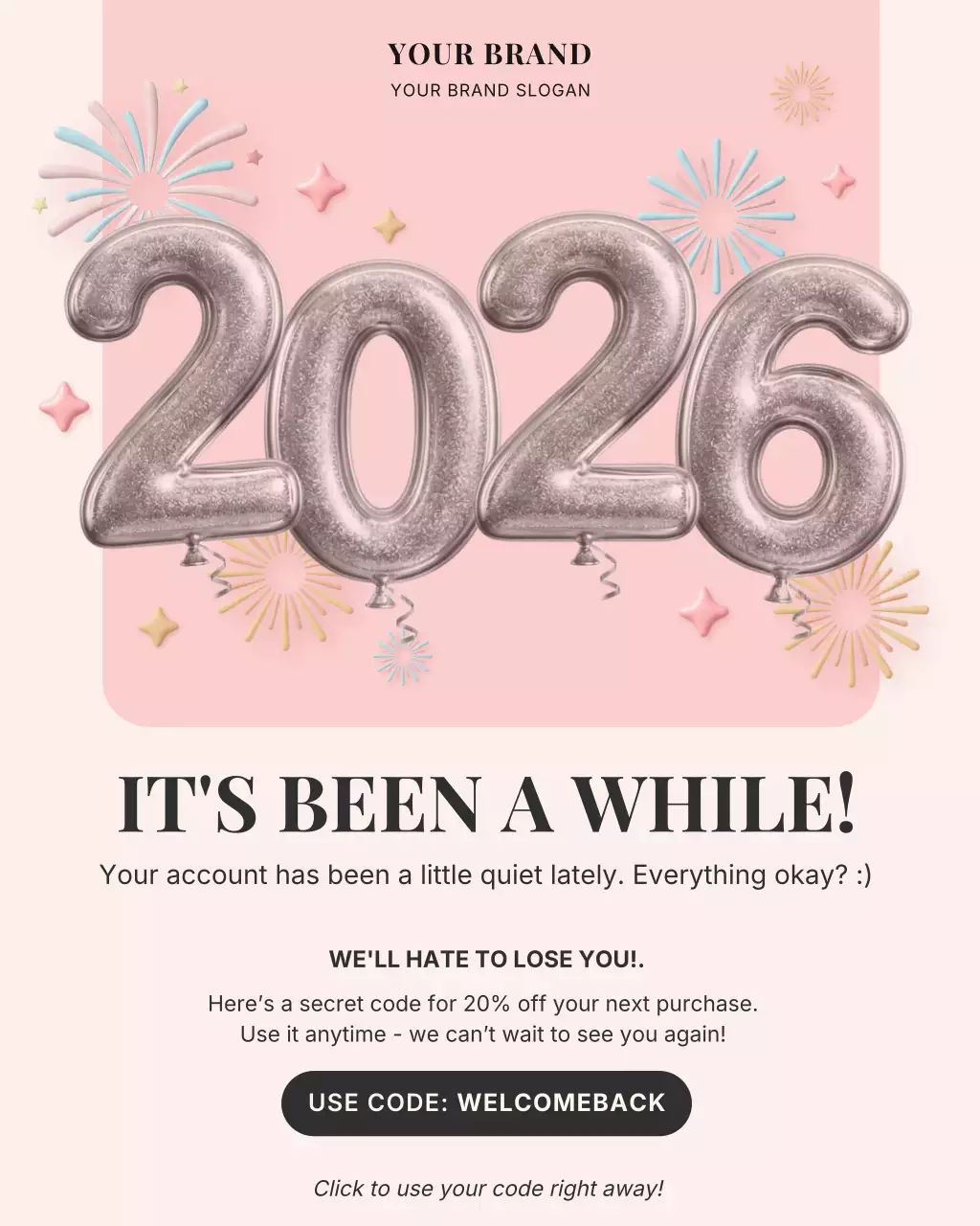 Pink Modern Customer Promotion