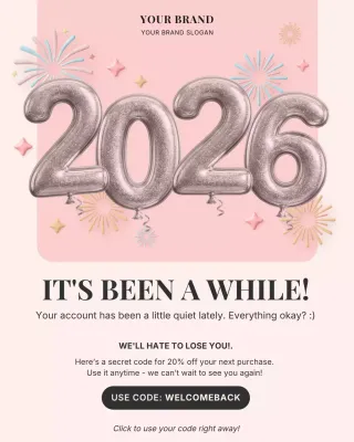 Pink Modern Customer Promotion