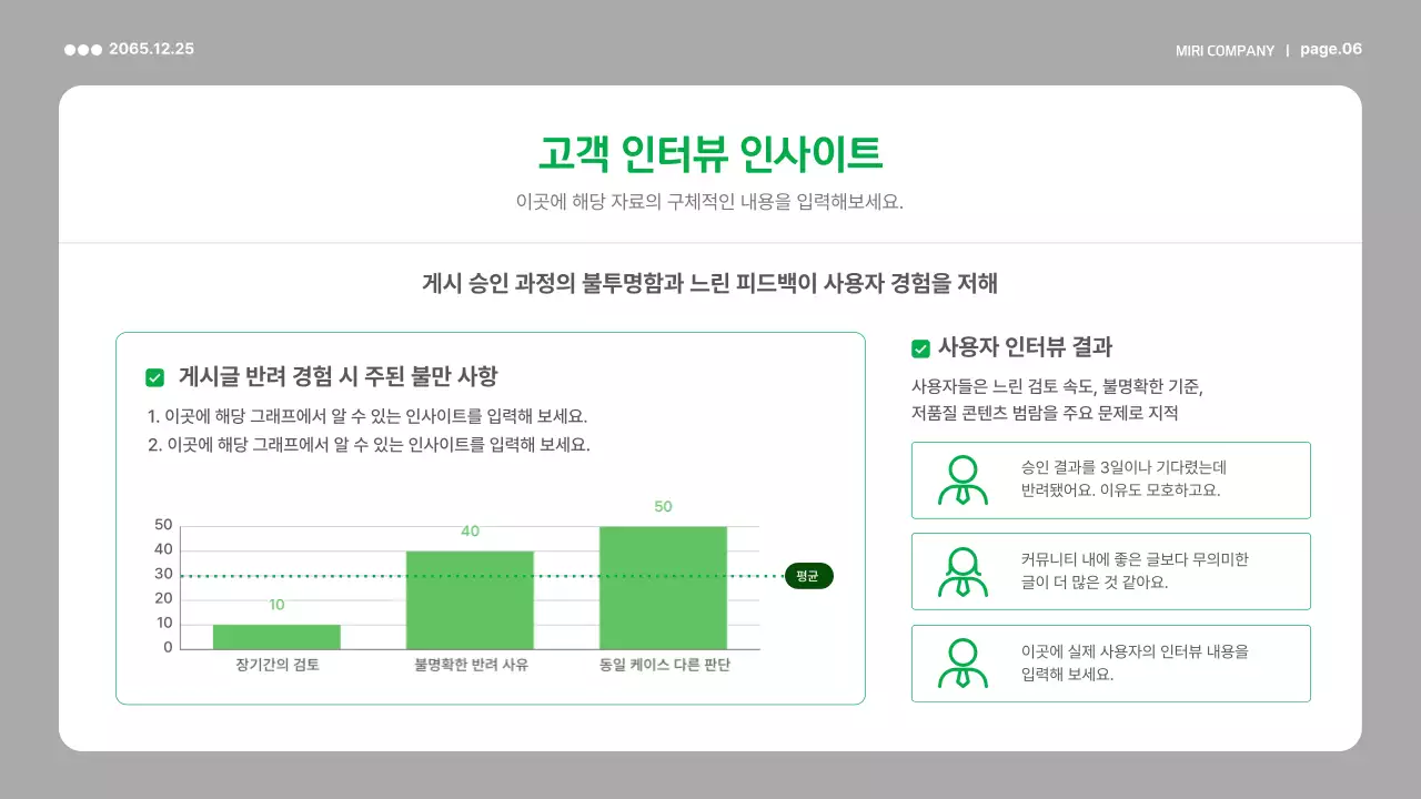 초록 미니멀 정책 보고서 분석