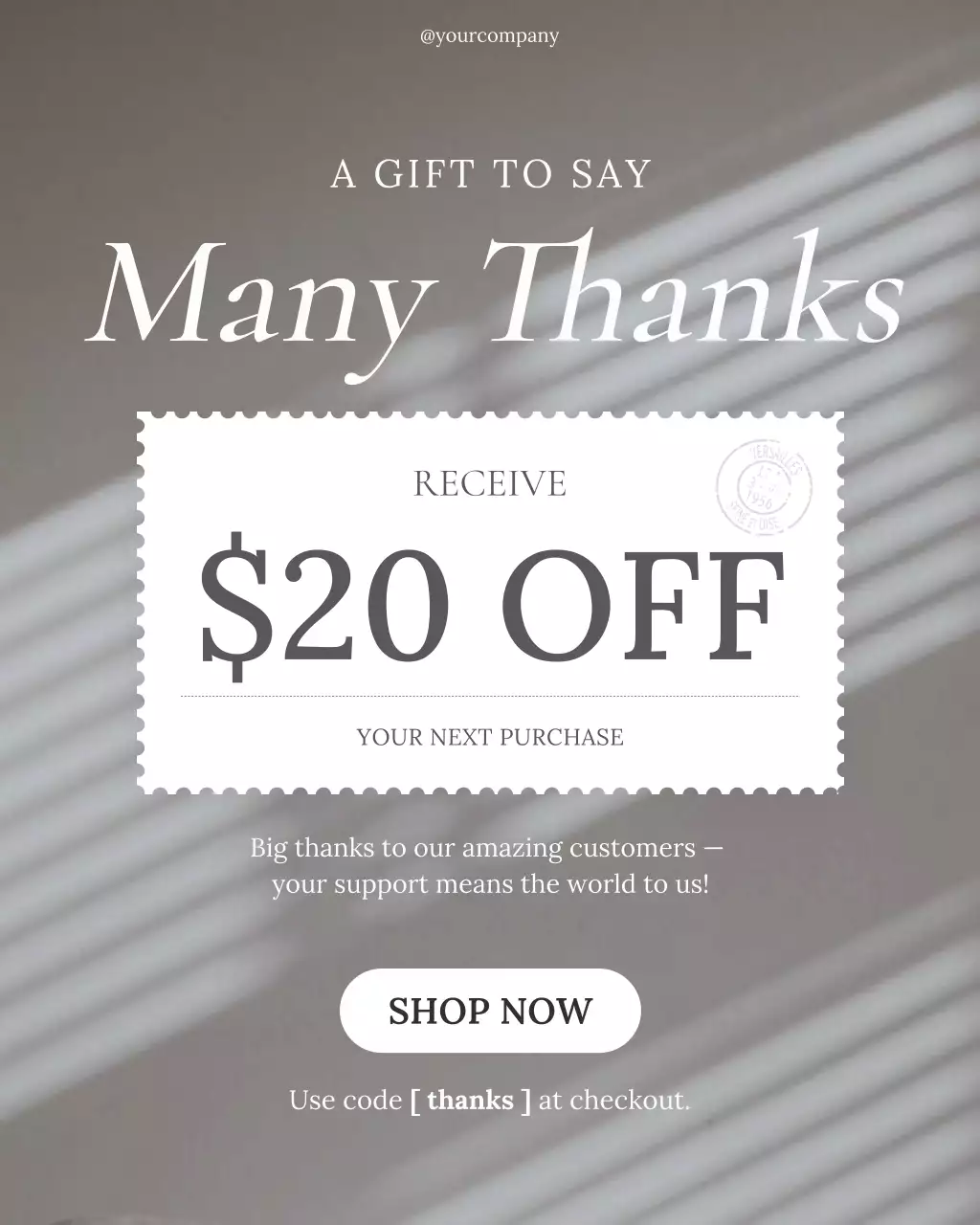 Beige Modern Discount Promotion Instagram Post