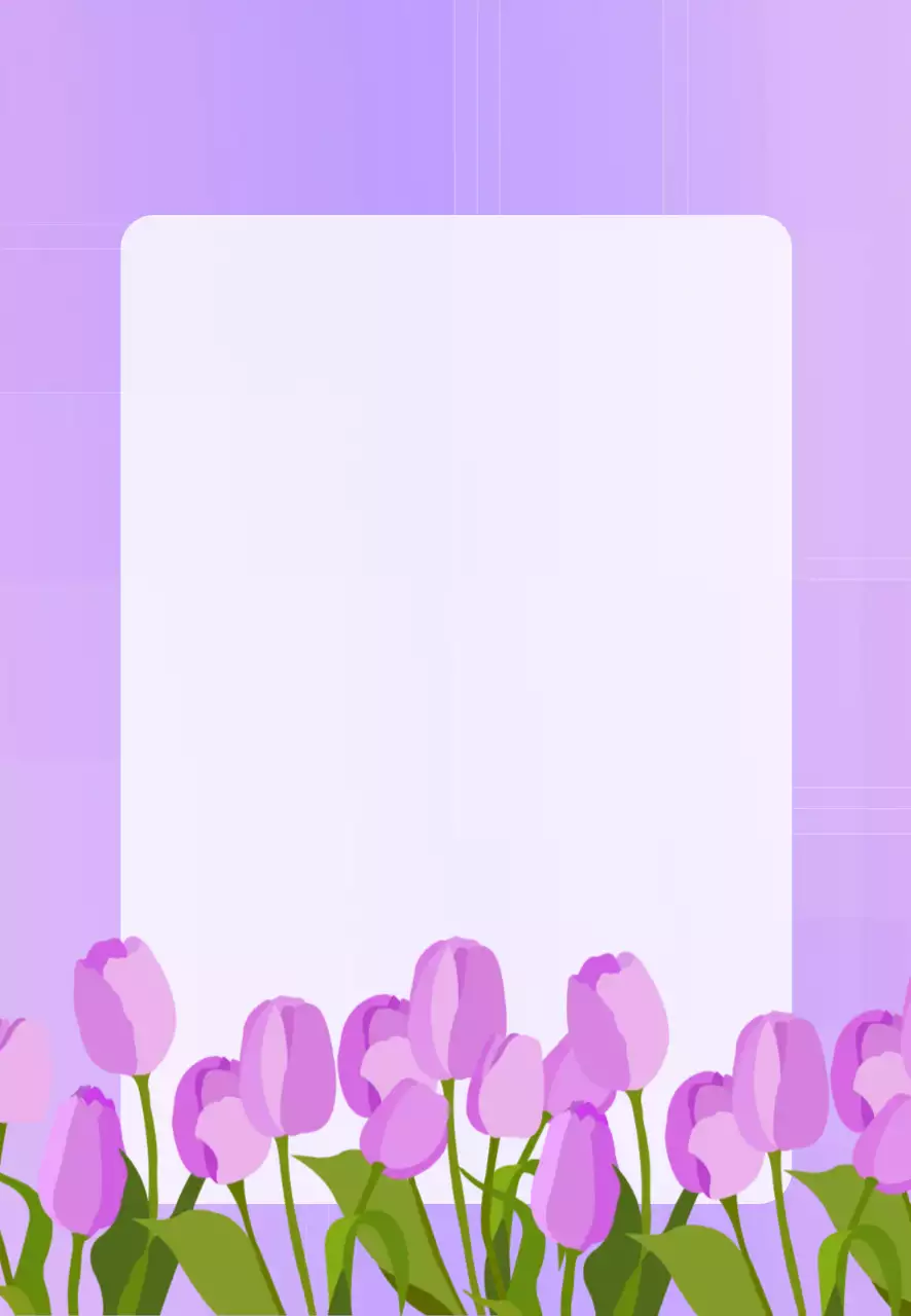 연보라 아기자기한 꽃 엽서