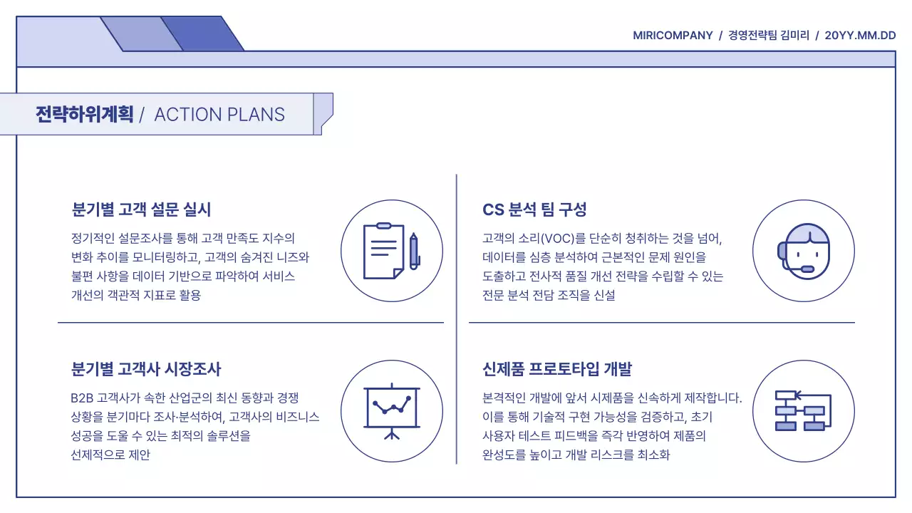파랑 깔끔 연간 계획 설명