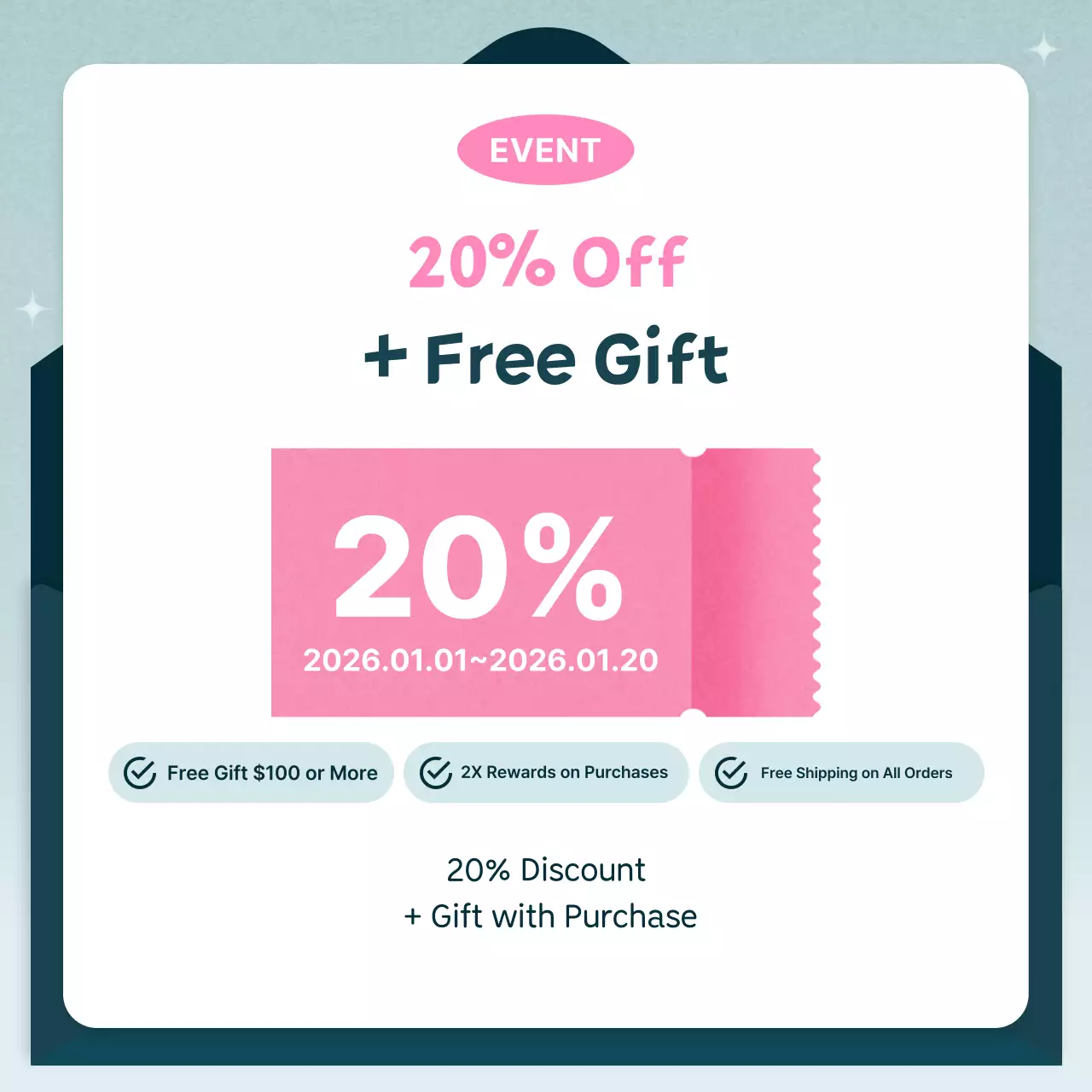 Promoção de Ano Novo da Mint Modern