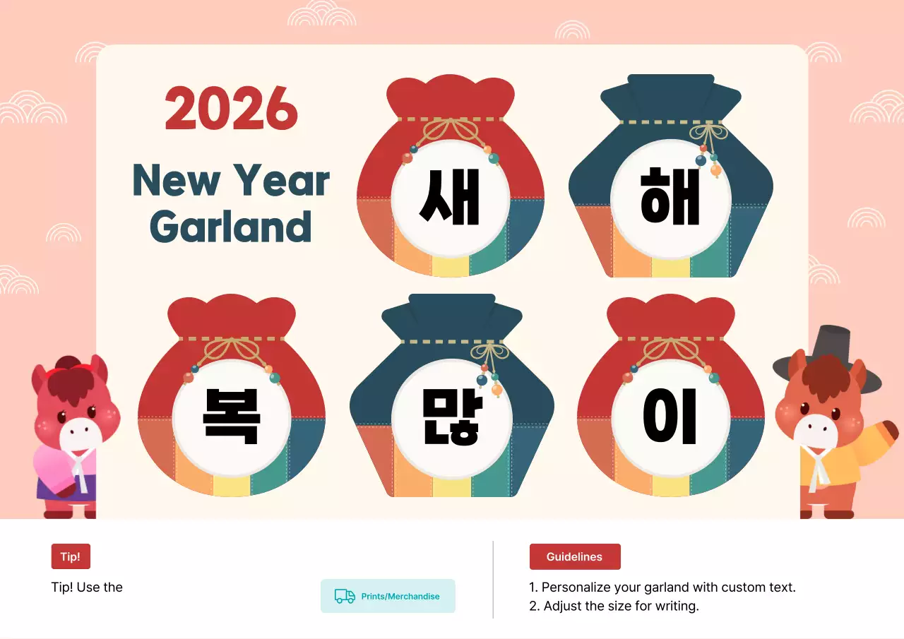 Acara Tahun Baru Tradisional Berwarna Merah Muda