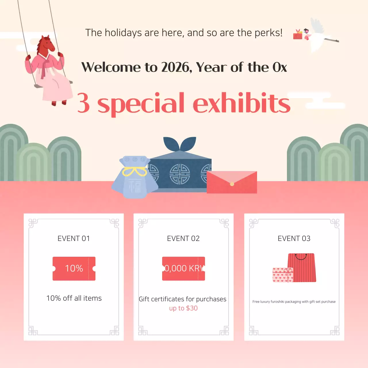 Red Traditional New Year Event