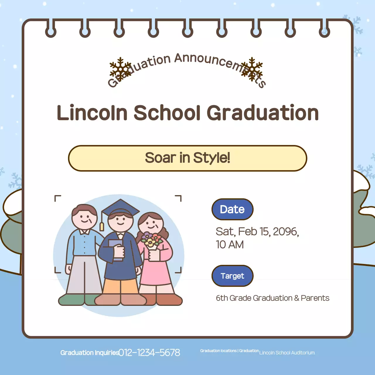 Panduan Upacara Wisuda Berwarna Biru Langit yang Menggemaskan