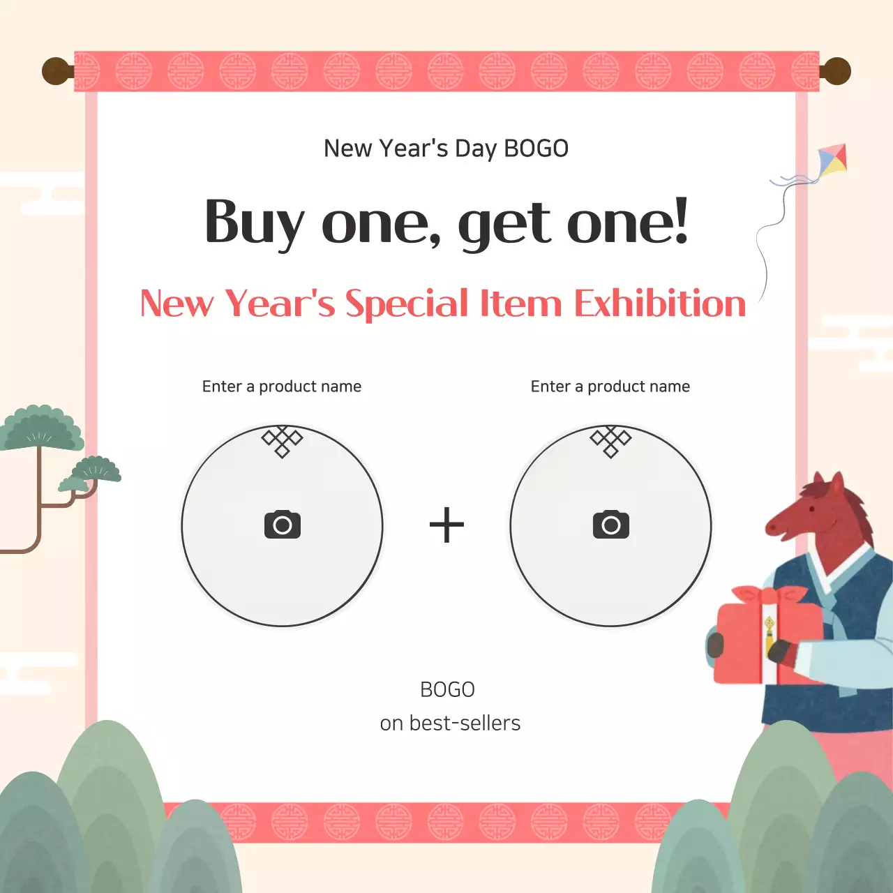 Red Traditional New Year Event