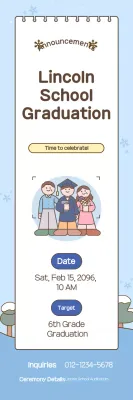 Sky Blue Cute Graduation Ceremony Guide