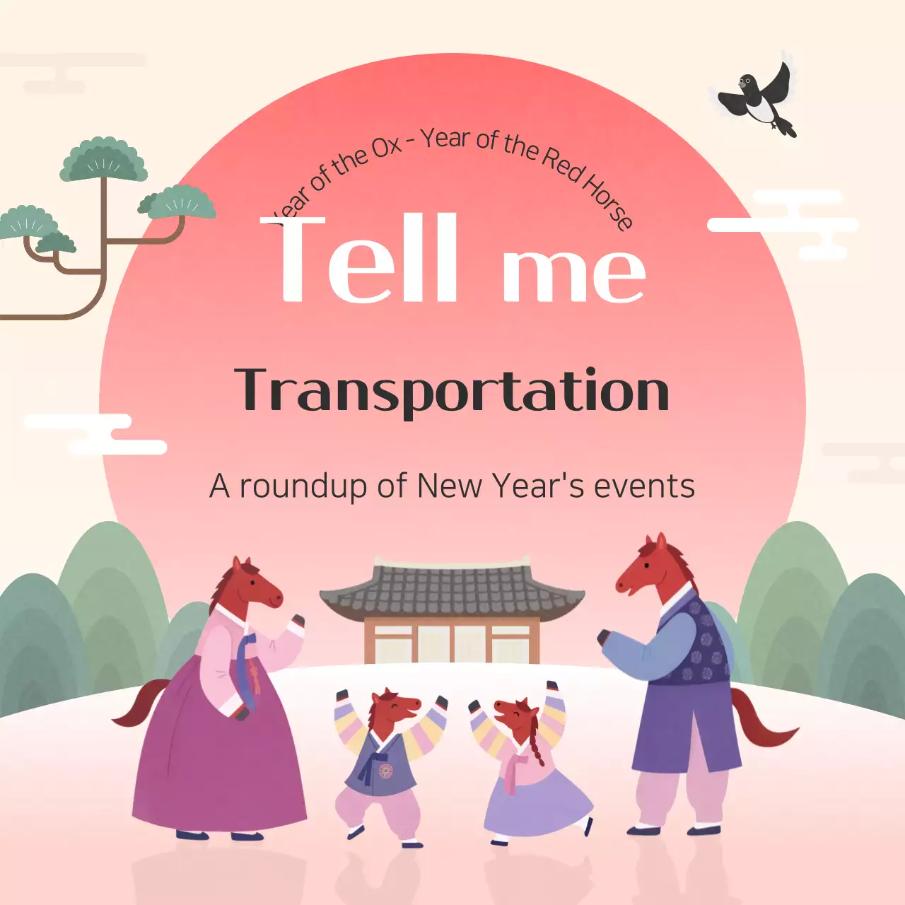 Red Traditional New Year Event