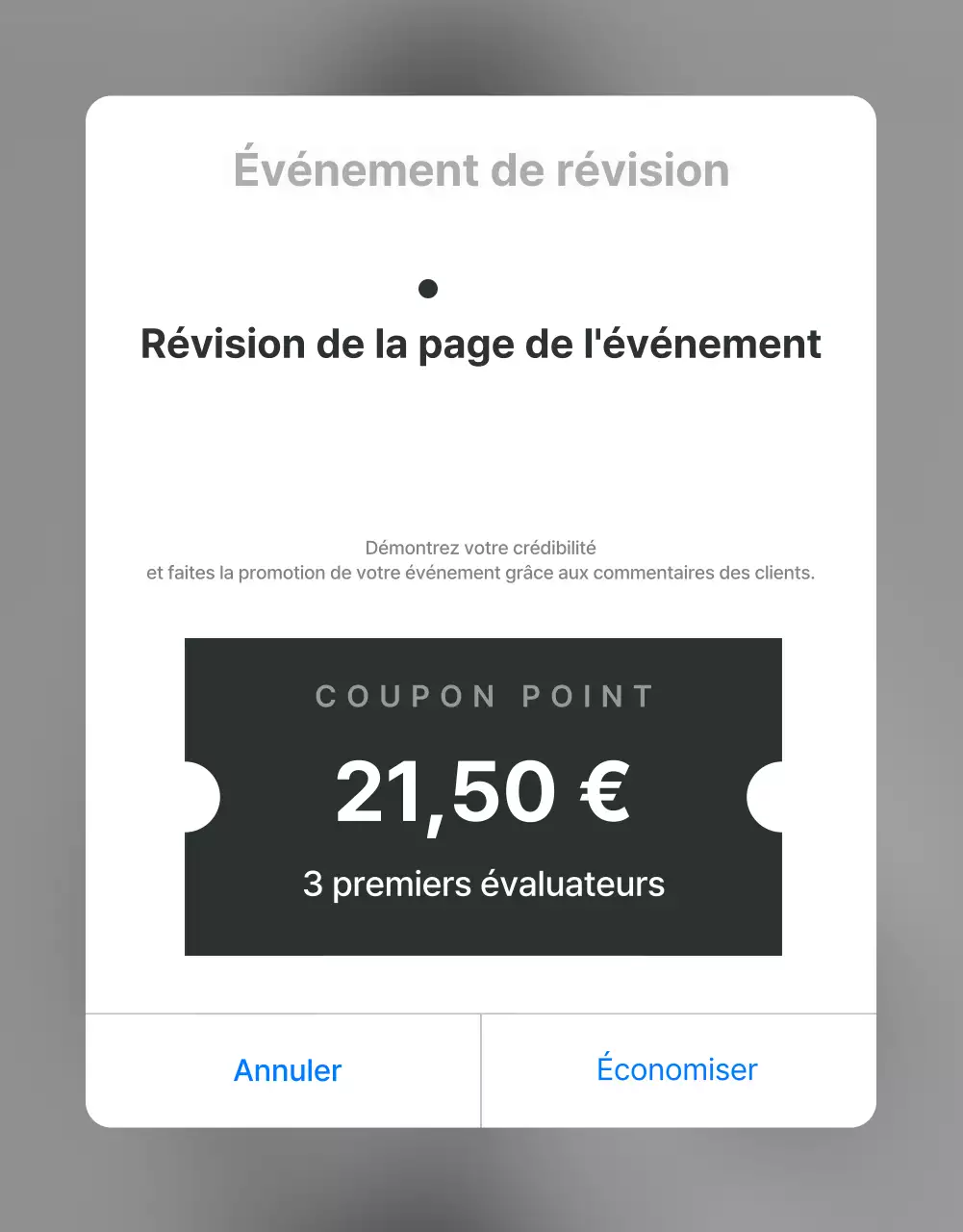 Faites la promotion des revues, des événements photo et des pages de revues dans un centre commercial branché en gris et bleu clair.