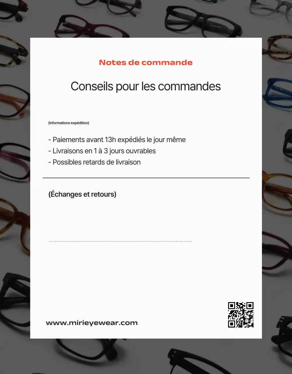 Publicité pour des lunettes modernes grises