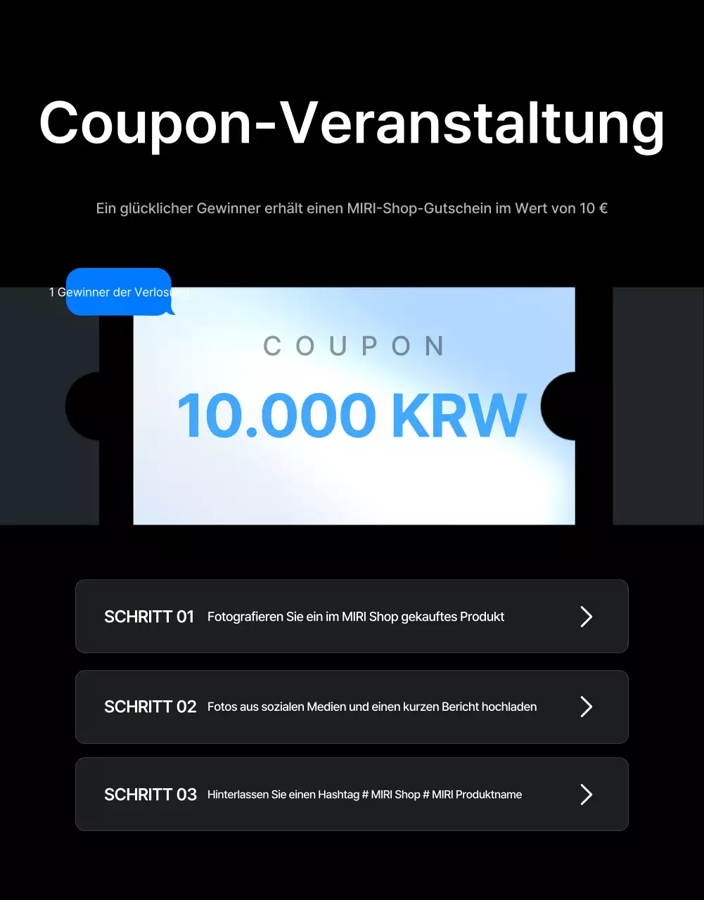 Bewerben Sie Rezensionen und Foto-Events sowie Rezensionsseiten in einem trendigen Mode-Einkaufszentrum in Grau und Hellblau.