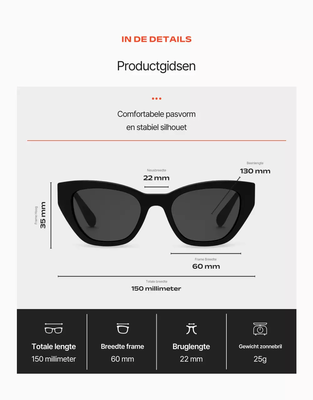 Grijze moderne brillen advertentie