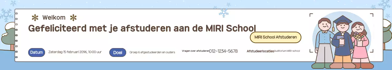 Gids voor een schattige afstudeerceremonie in hemelsblauw