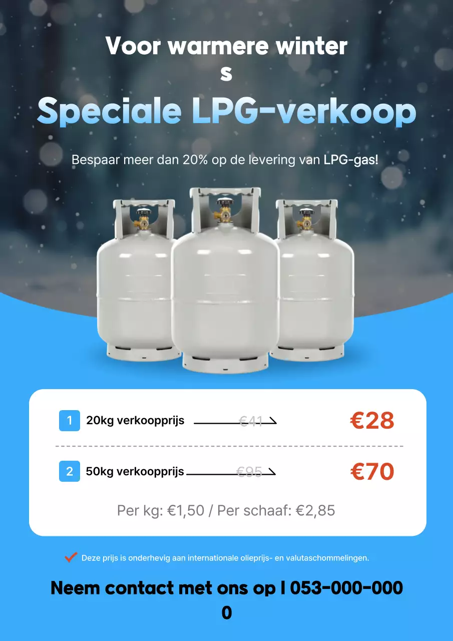 Blue Simple Winter Sale Event