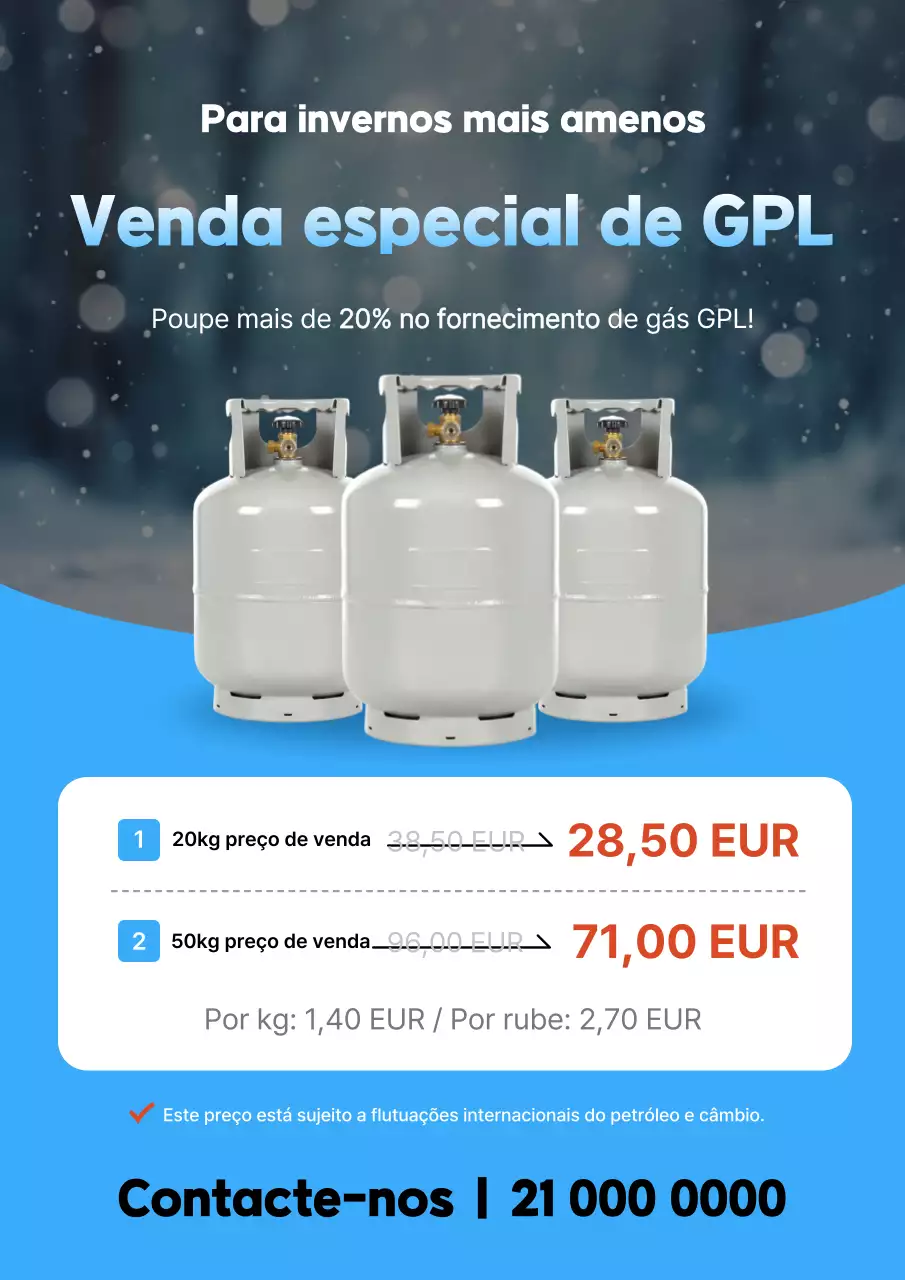 Promoção de Inverno Simples da Blue
