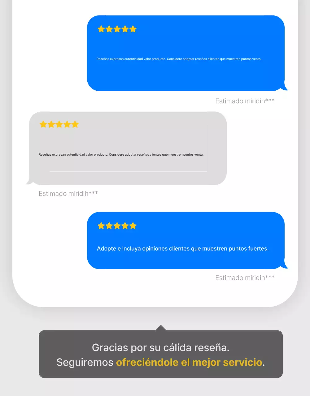 Promocione reseñas y eventos fotográficos y páginas de reseñas en un centro comercial de moda en gris y azul claro.