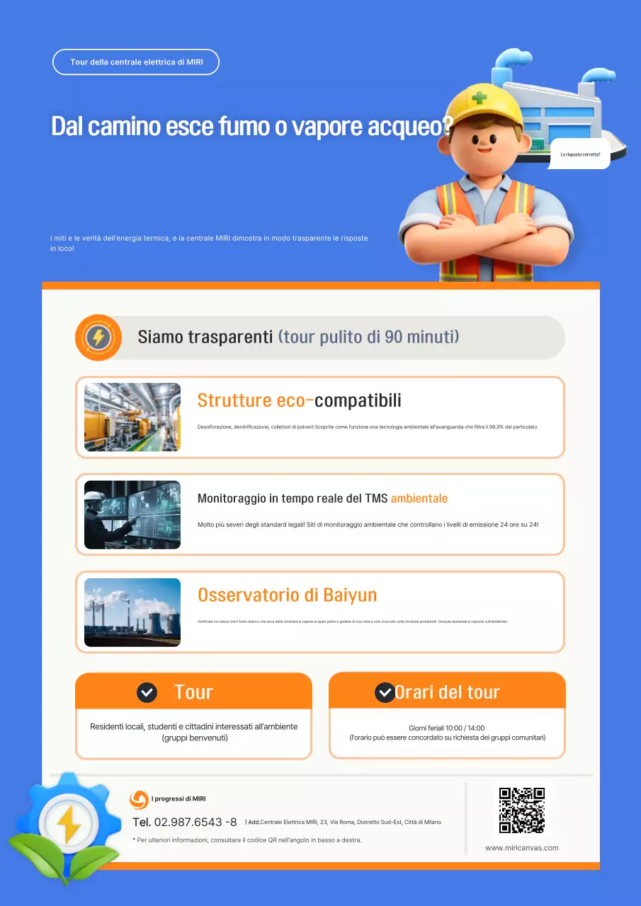 Guida turistica della centrale elettrica Blue Simple