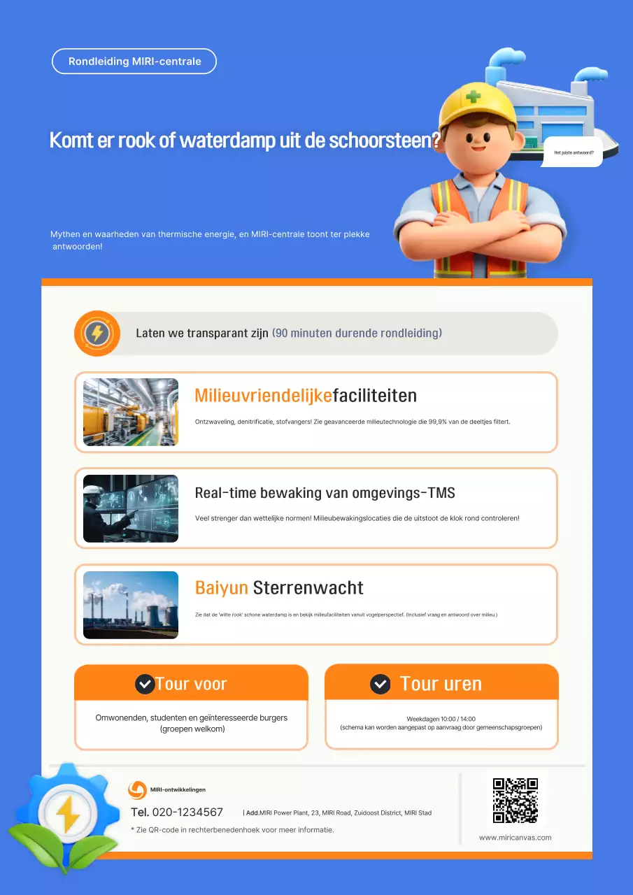 Rondleiding door de Blue Simple-krachtcentrale