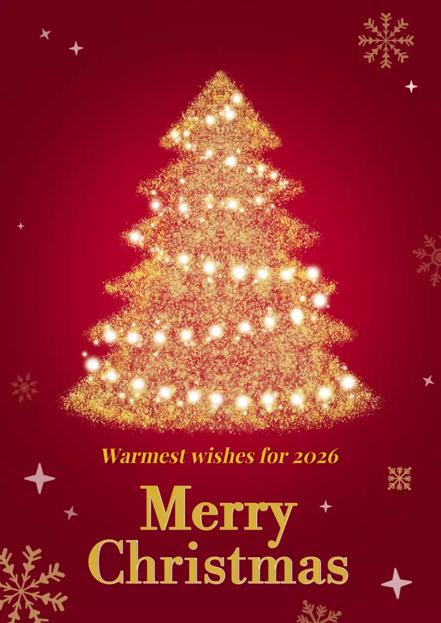 짙은 빨간색 고급스러운 크리스마스 카드