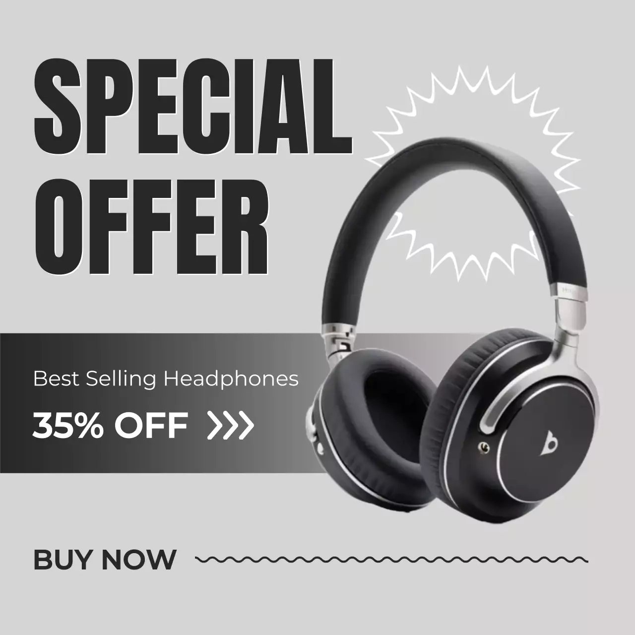 회색 모던 전자기기 할인