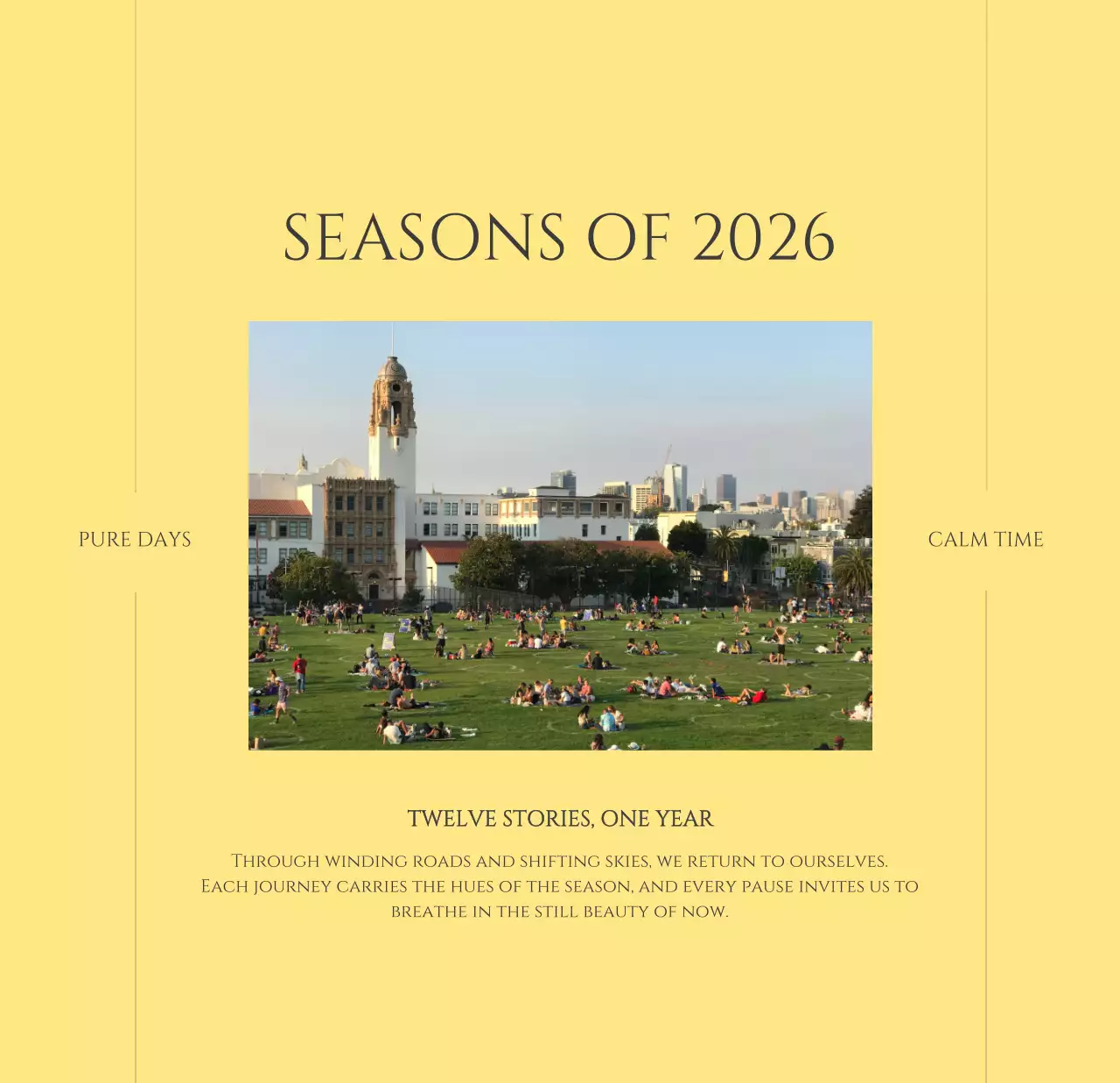 노랑 모던 계절 포트폴리오