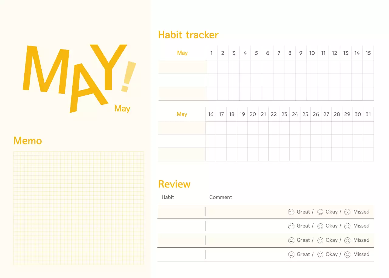 연두 심플 달력 캘린더