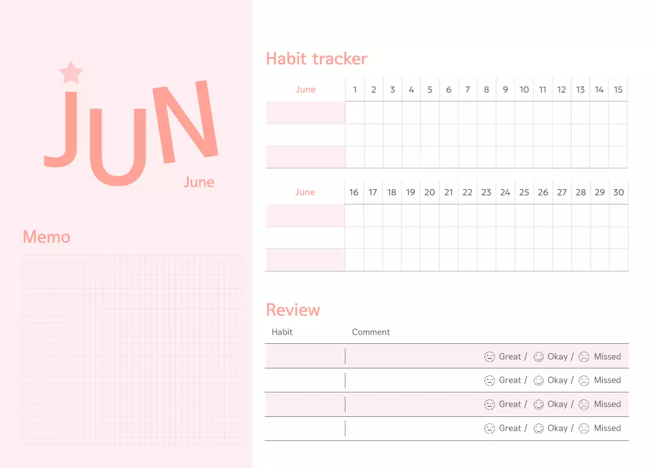 연두 심플 달력 캘린더