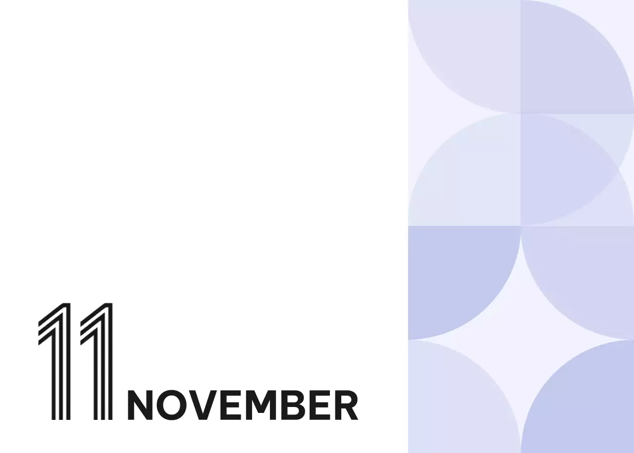 하늘색 모던 캘린더 달력