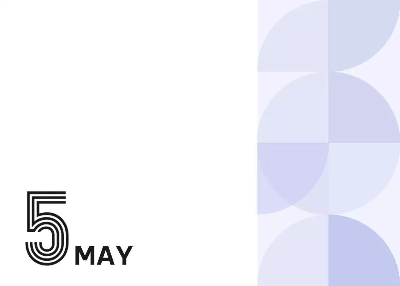 하늘색 모던 캘린더 달력