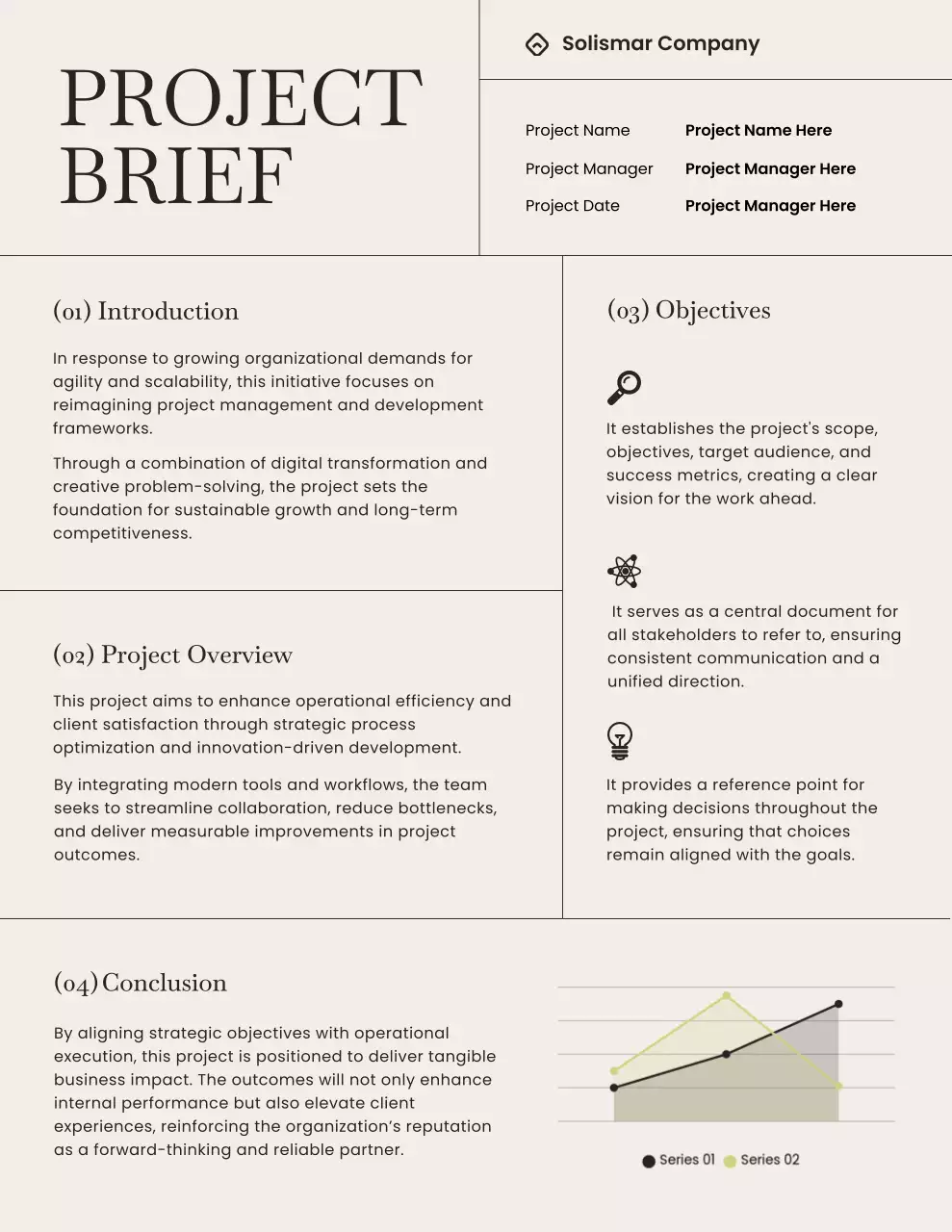 Beige and Brown Minimalist Report Letter