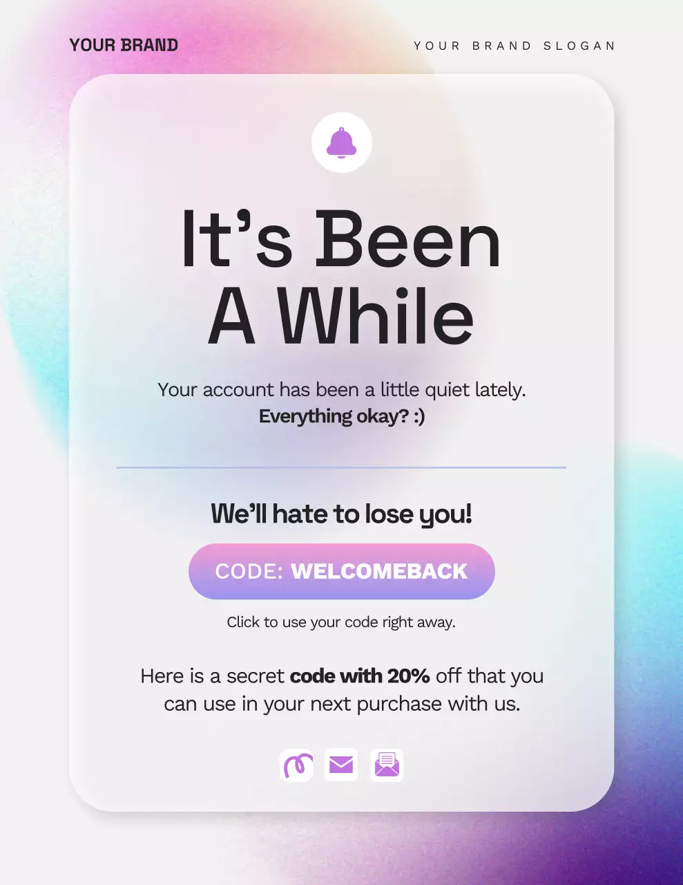 Gradient Modern Re-engagement Promotion Poster