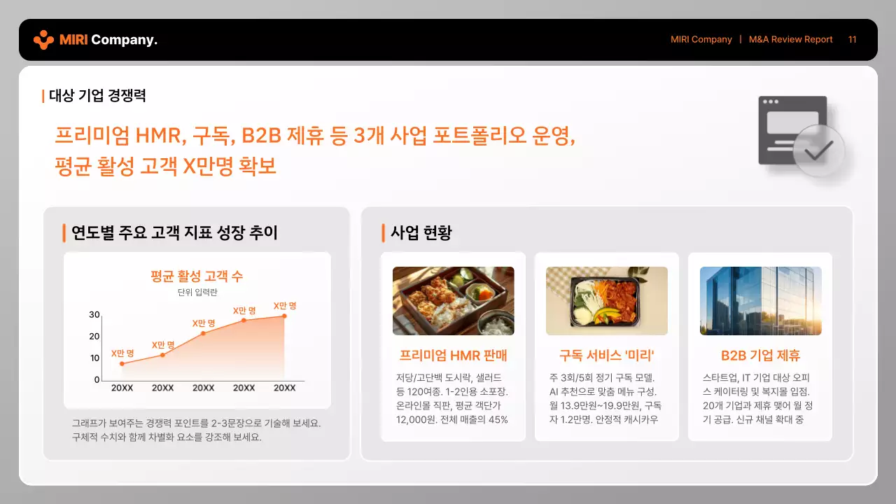 회색 모던 비즈니스 보고서