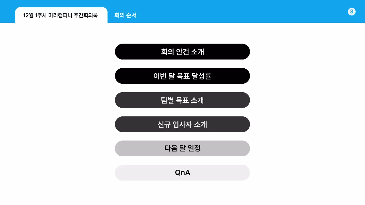 회색 심플 비즈니스 템플릿 안내