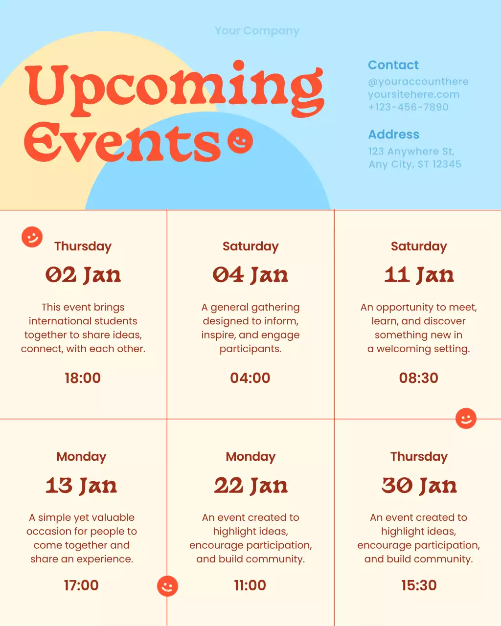 Colorful Modern Event Announcement Instagram Post