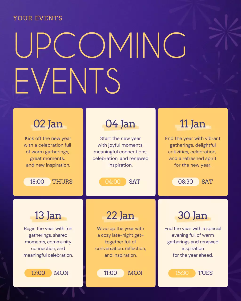 Purple Modern Event Announcement Instagram Post